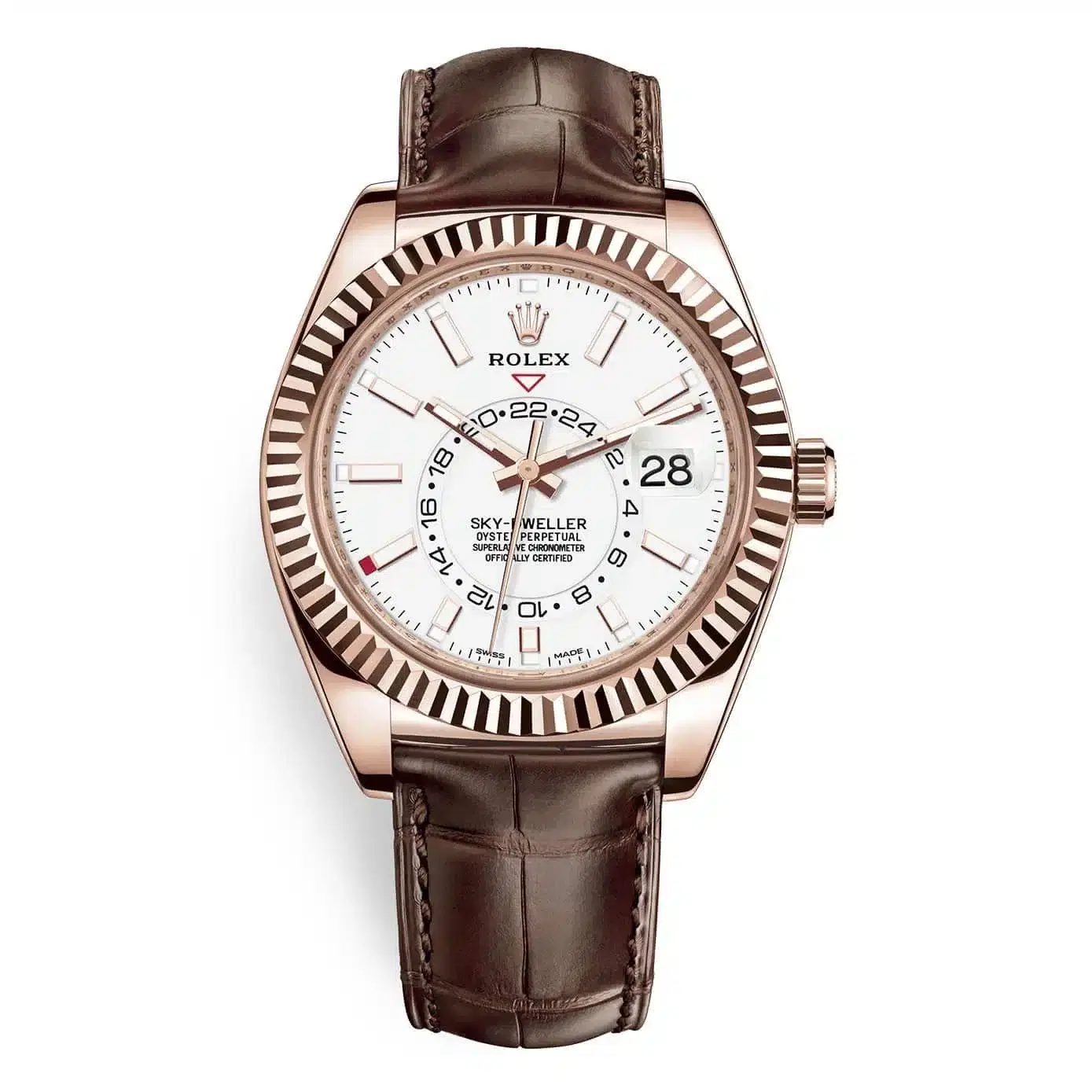 Rolex 326135 Sky Dweller 42mm Men's Watch White Index