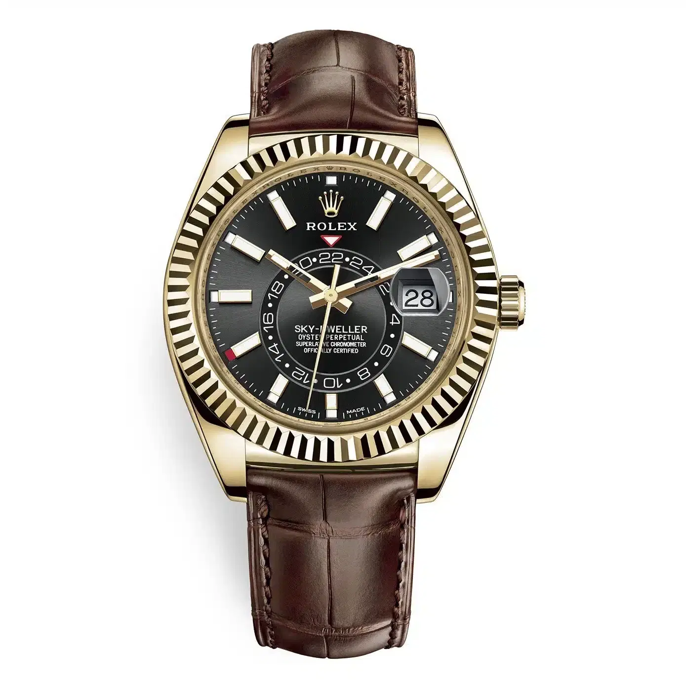 Rolex Sky Dweller 42mm Mens Watch 326138 Black Index
