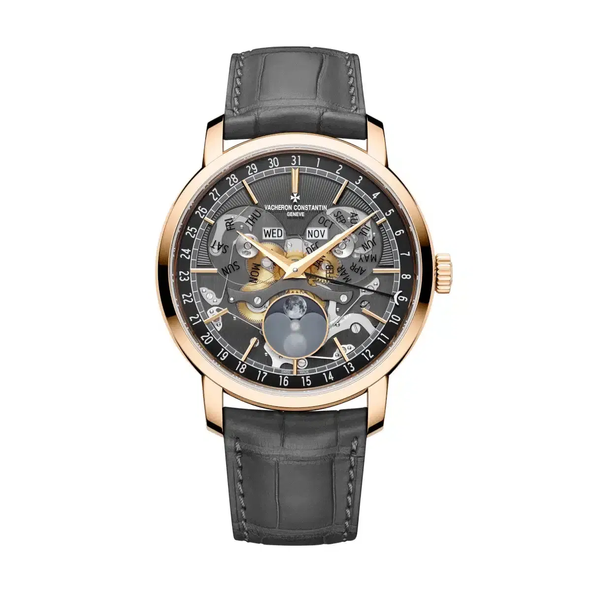 Vacheron Constantin 4020T/000R-B654 Traditionnelle Openface Dial Pink Gold