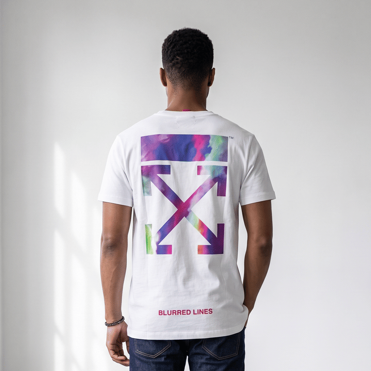 Off White Blurred Lines Arrow T Shirt Size XXL-Hover-Image