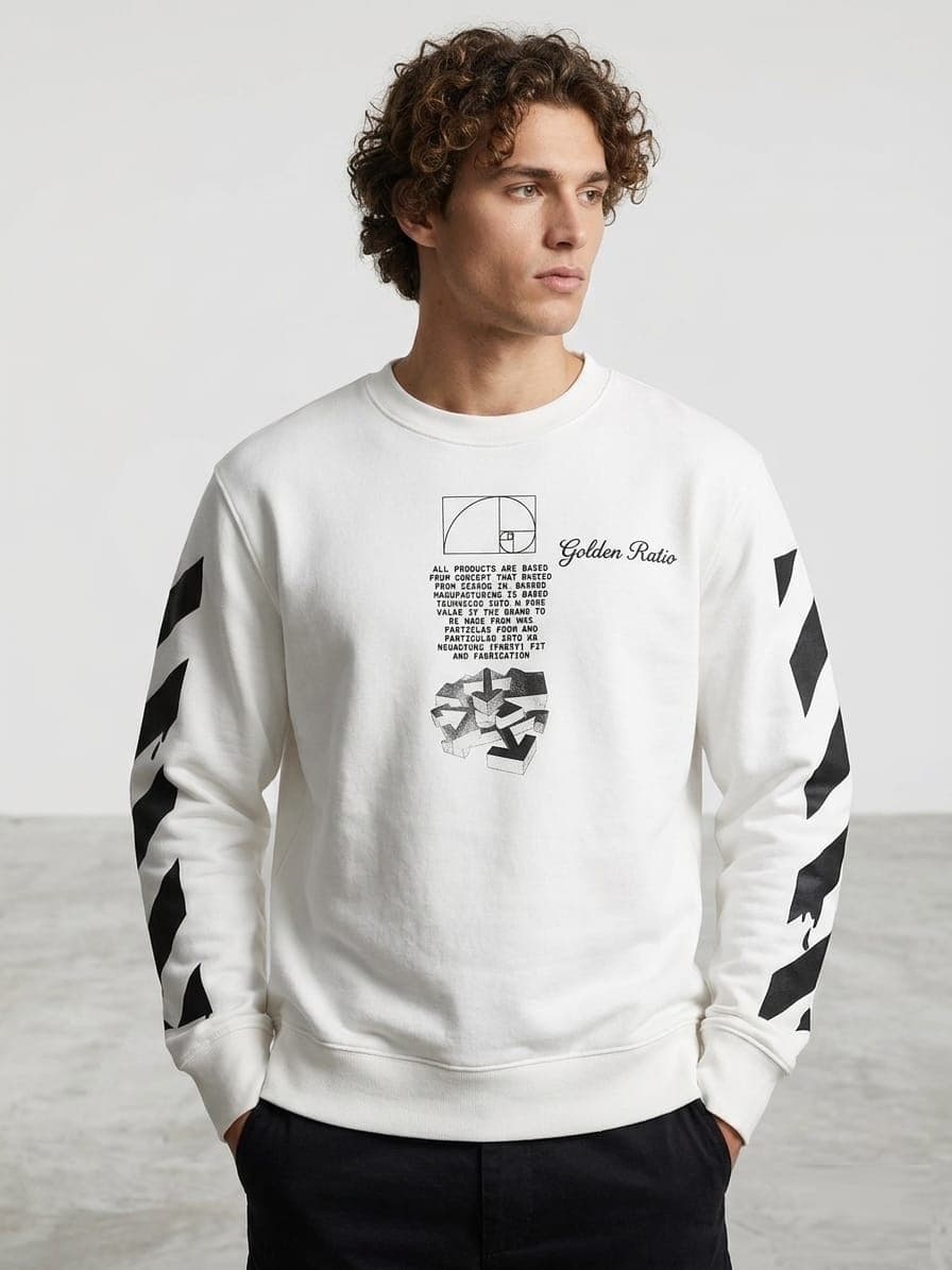 Off White Dripping Arrows Sweatshirt Size S