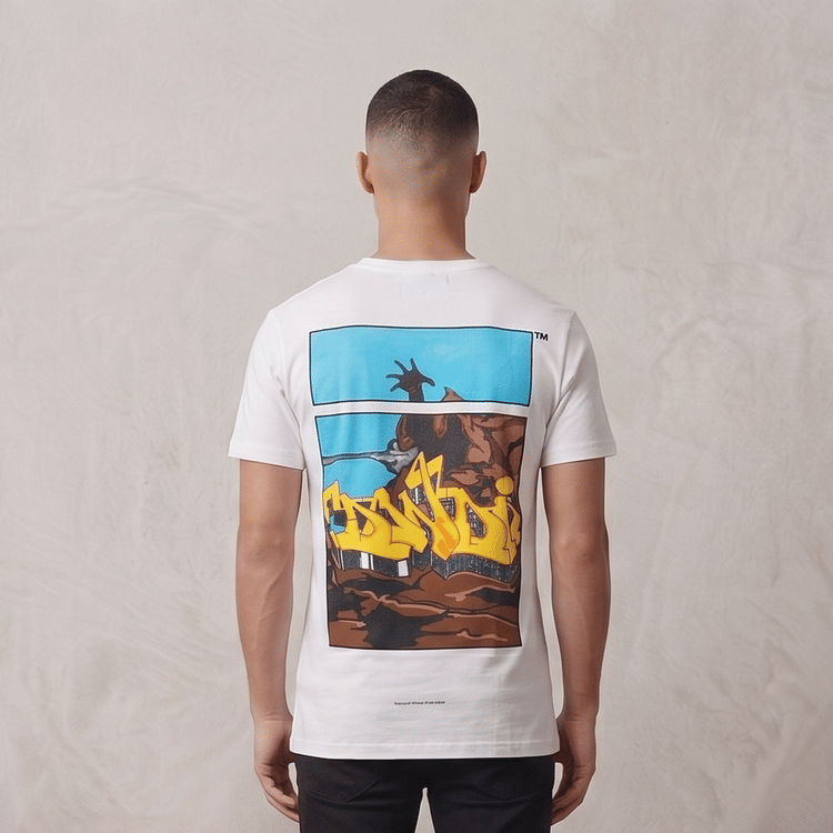 Off White Virgil Abloh Dondi Graphic Print Tshirt Size L-Hover-Image