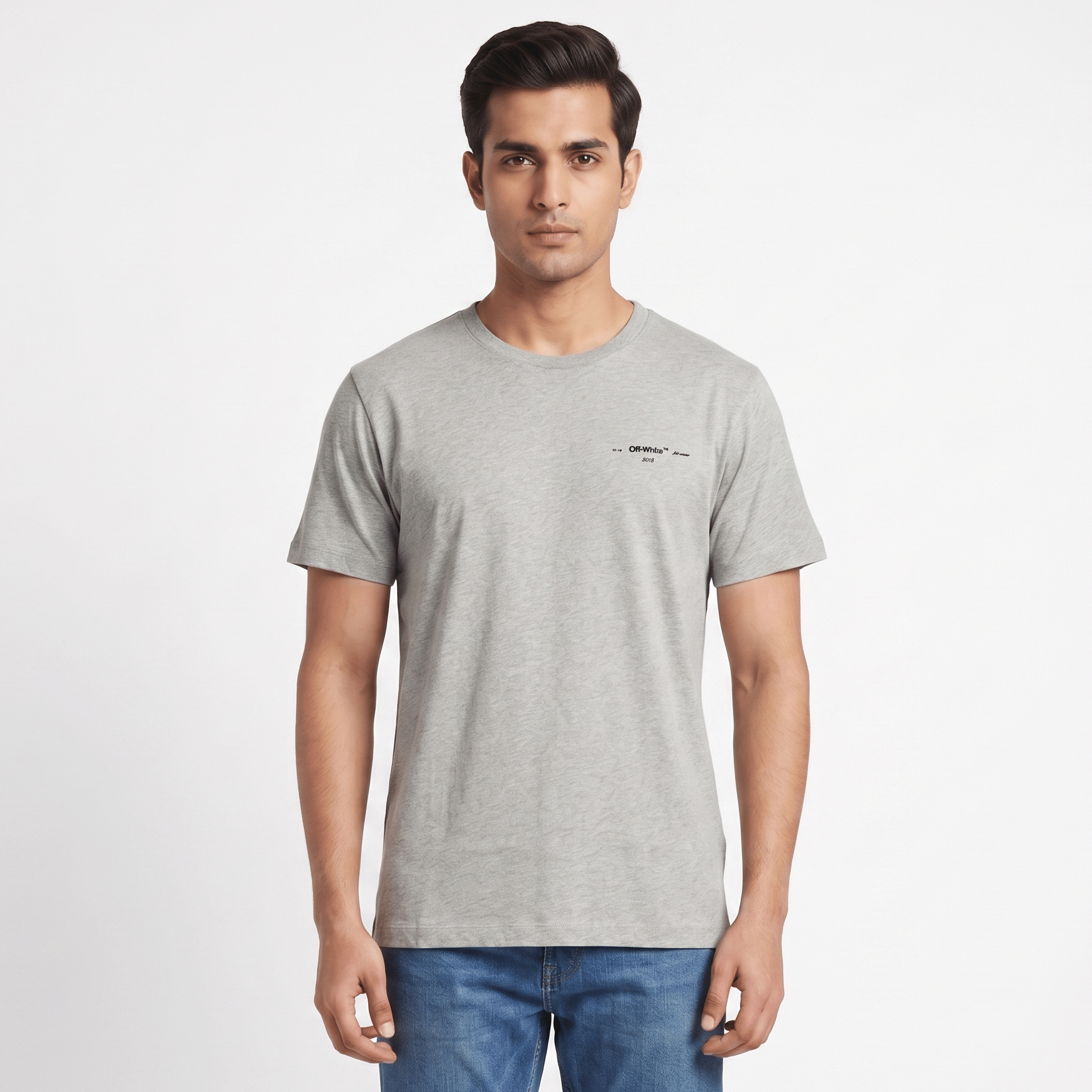 Size L - Off White Men's Grey T-Shirt