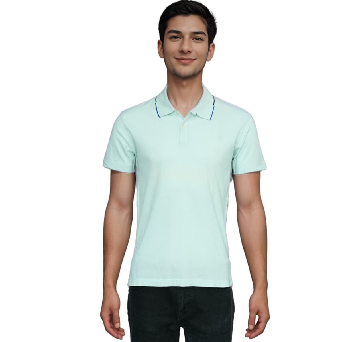 Paul Smith Mint Green Cotton Polo Shirt