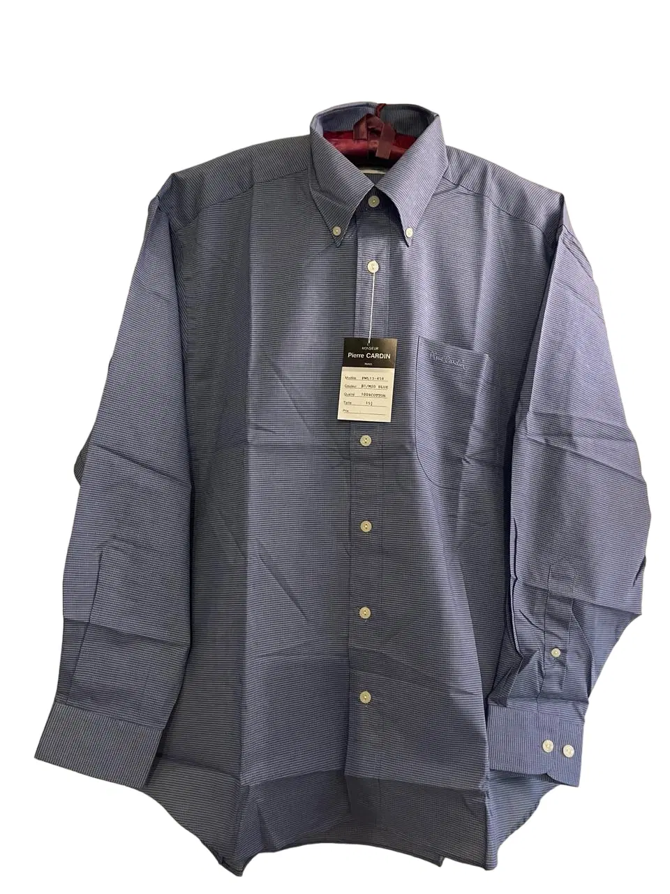 Pierre Cardin Mid Blue Cotton Shirt