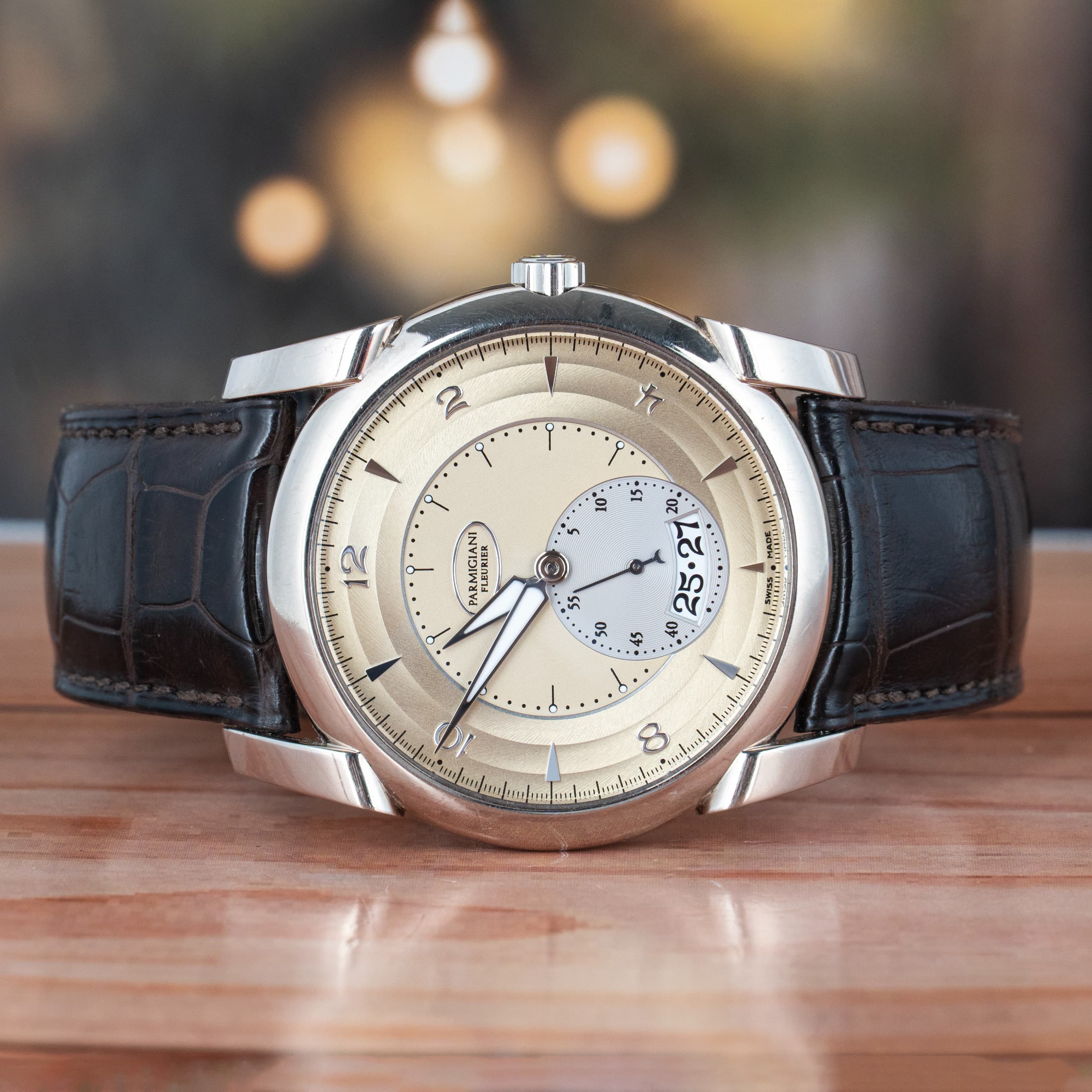 Parmigiani Fleurier Kalpa Tonda 42 MM Silver Dial Rose Gold Automatic Watch Ref. No PF012506.01
