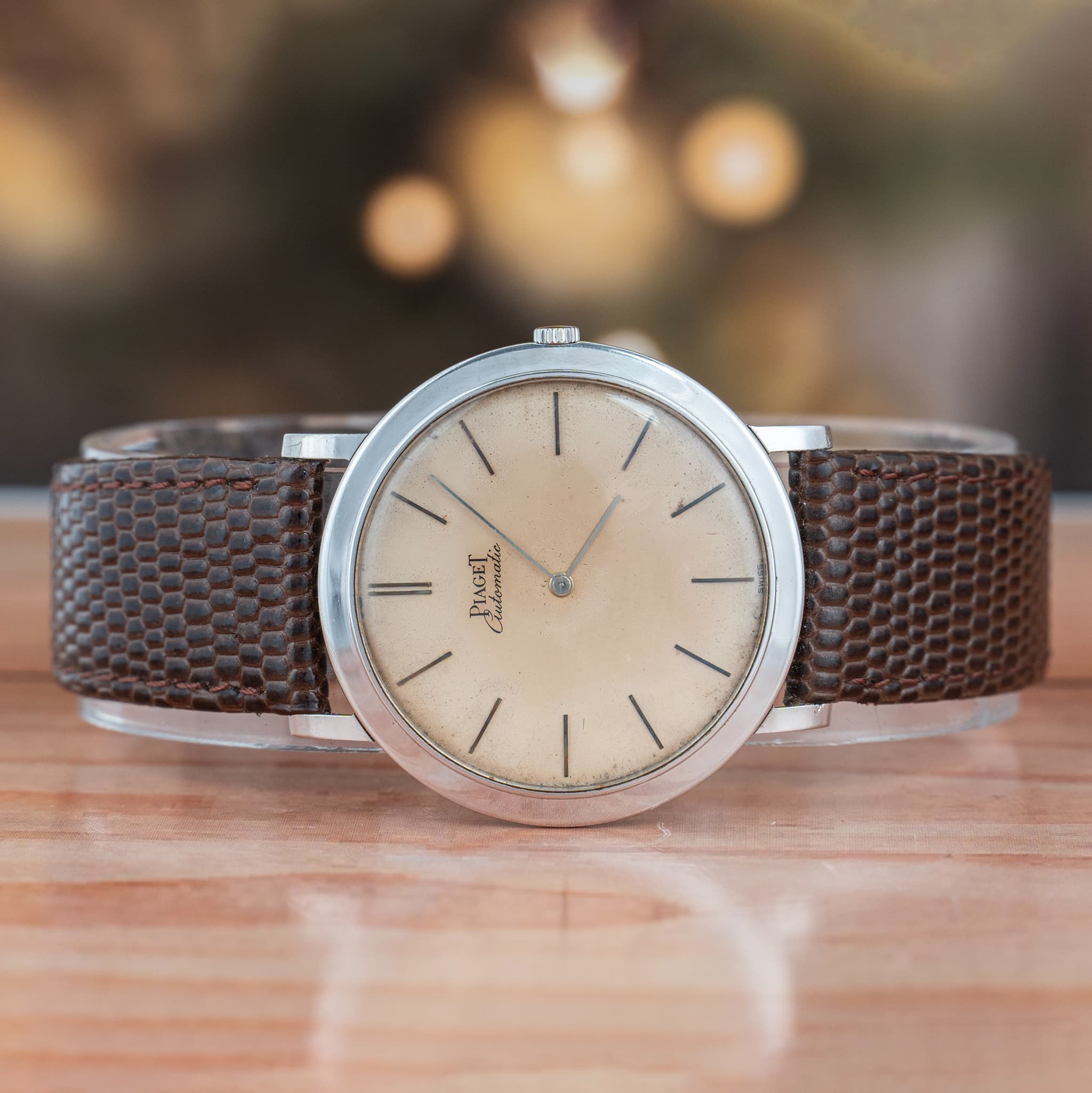 Piaget Altiplano 33 MM Champagne Dial White Gold Automatic Watch Ref. No 12103