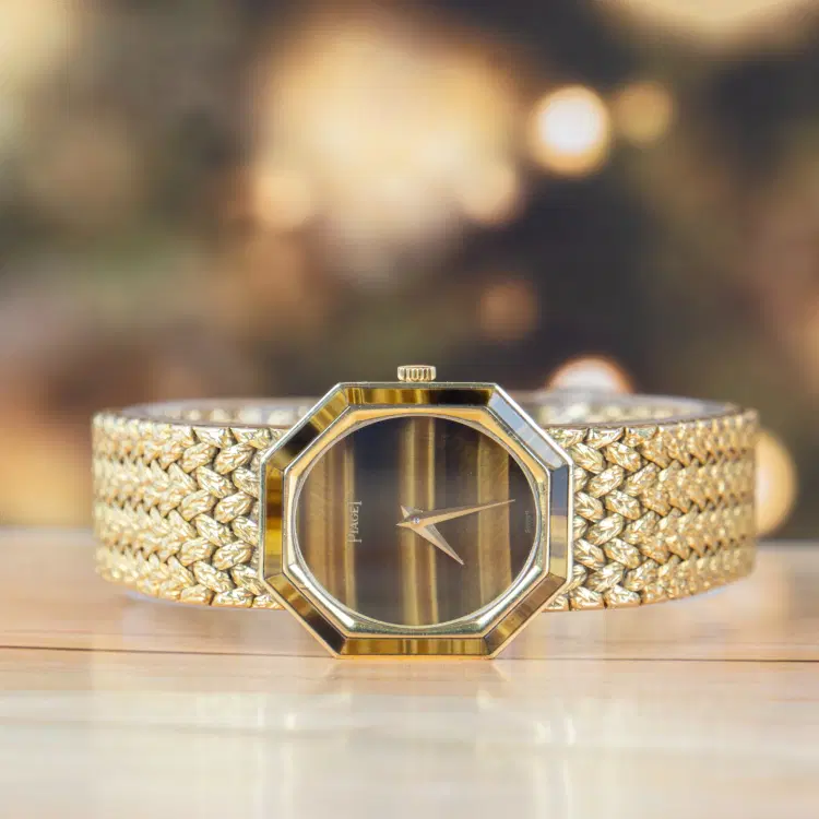 Piaget Tiger’s Eye 18 Karat Yellow Gold Octagon Dial-Hover-Image