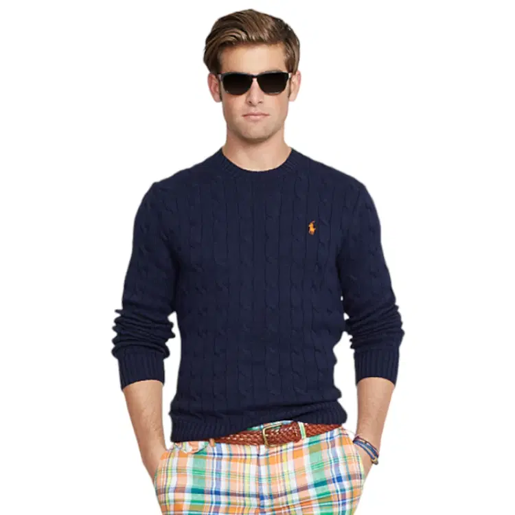 Polo Ralph Lauren Navy Cashmere Sweater 2-Hover-Image