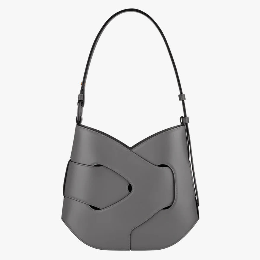 Polene Nodde Edition Smooth Stone Shoulder Bag