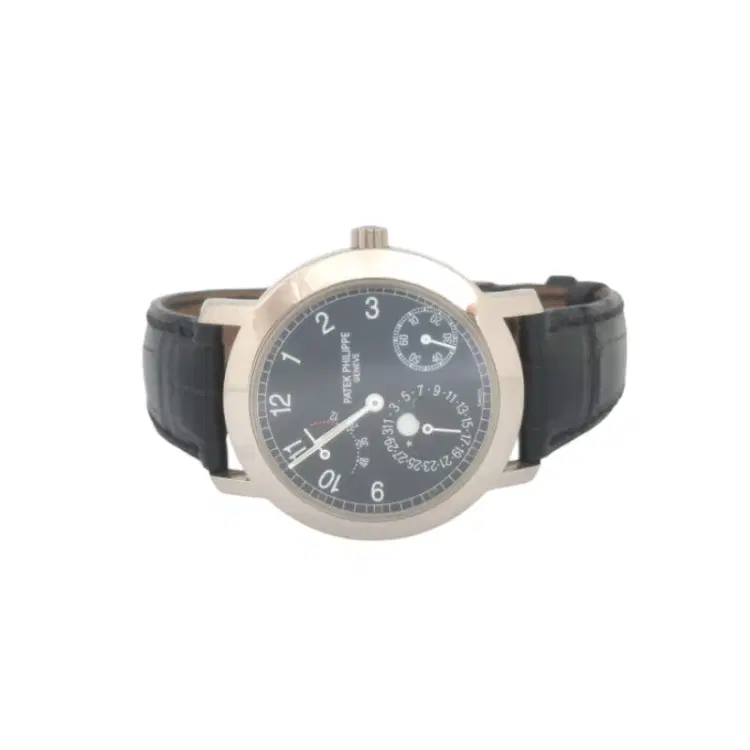 Patek Philippe 18K White Gold Automatic Moon Phase Power Reserve-Hover-Image