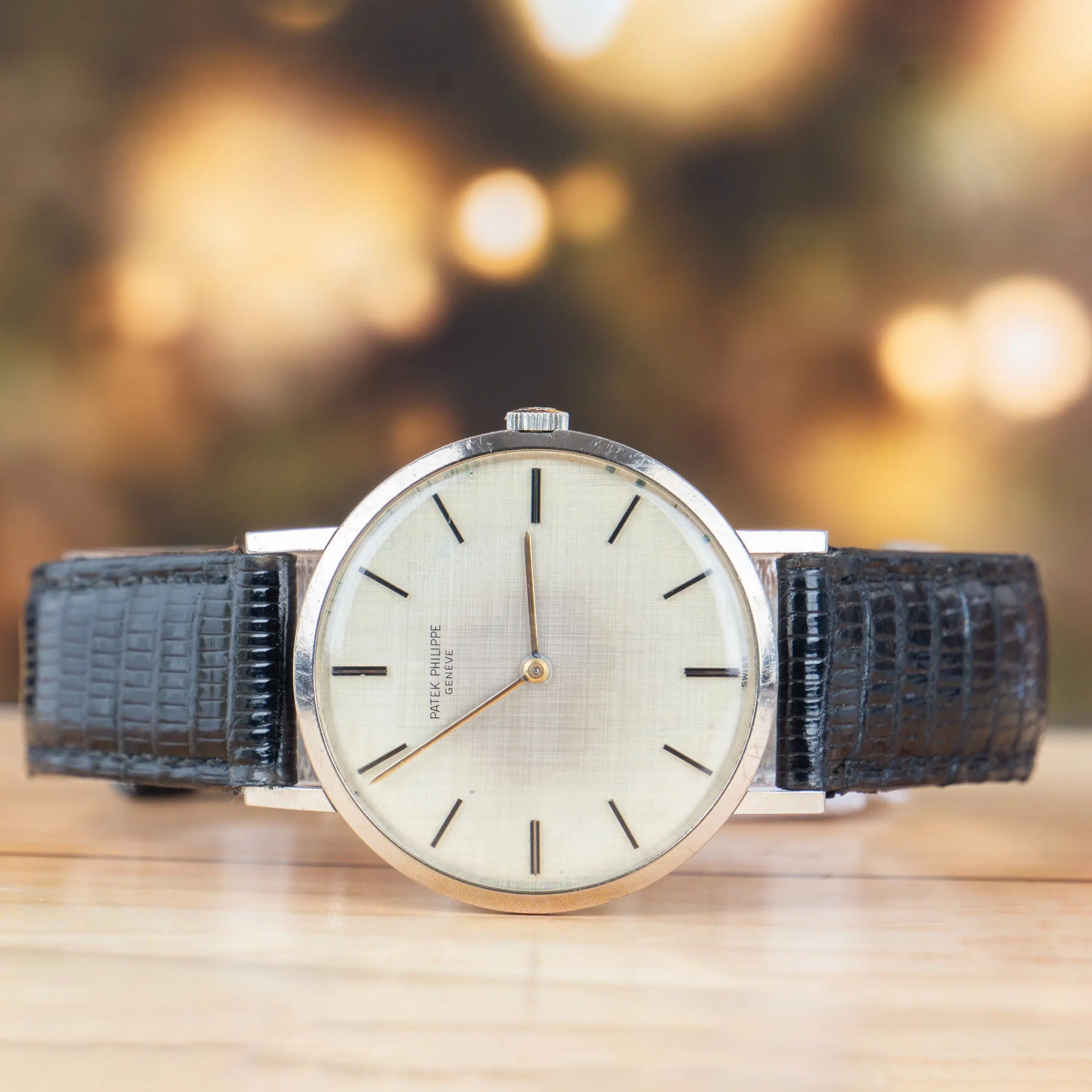 Patek Philippe Calatrava White Gold Silver Dial