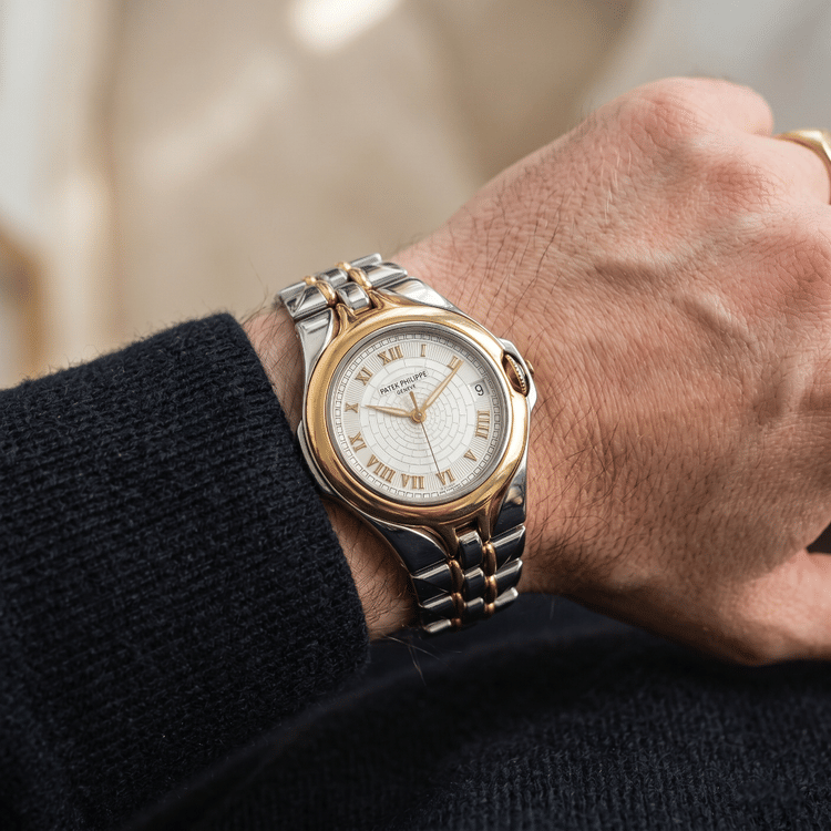 Patek Philippe Sculpture 38 MM Steel and Gold Automatic-Hover-Image