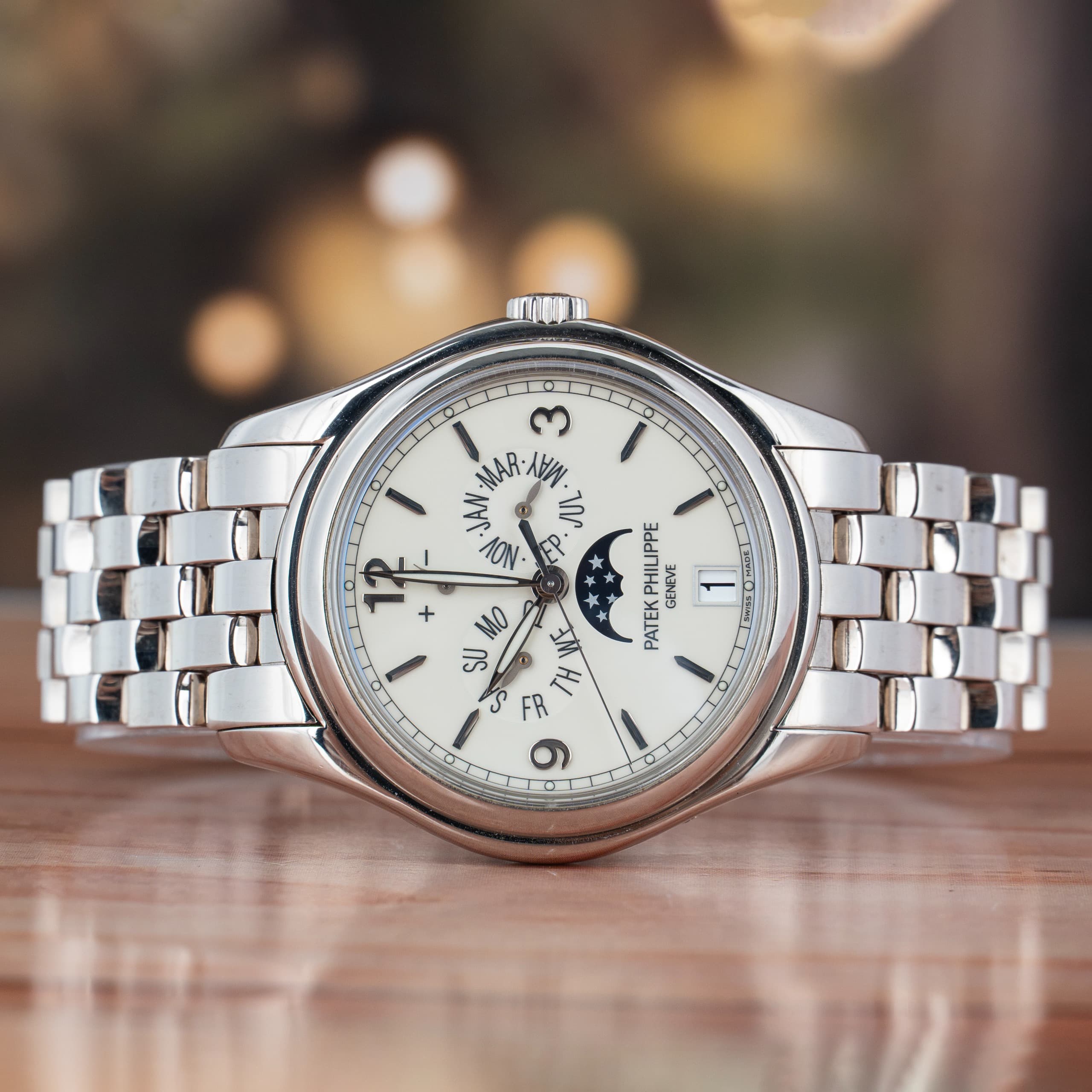Patek Philippe Annual Calendar 39 MM White Gold Automatic Watch