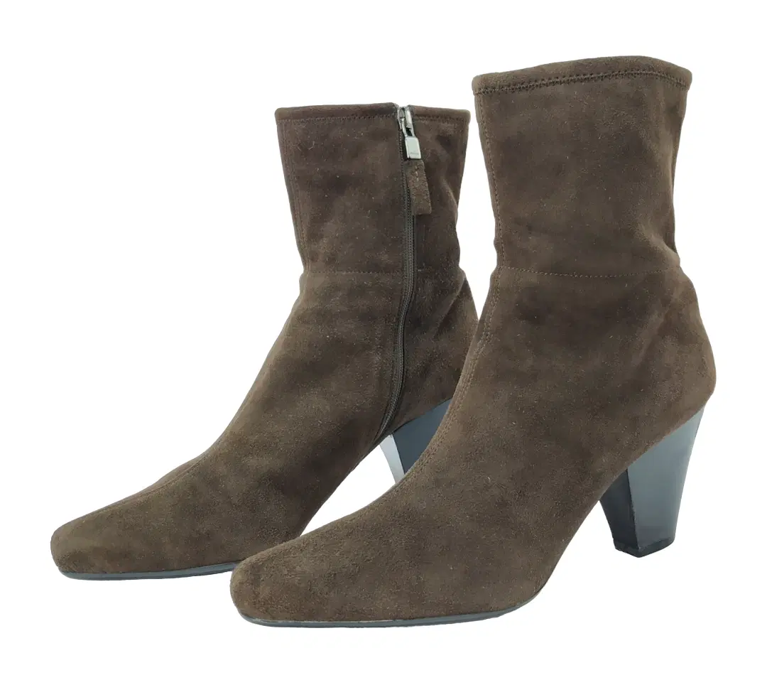 Size 38 - Prada Brown Suede Side Zip Boots