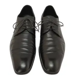 Prada Black Leather Dress Shoes | Luxepolis India