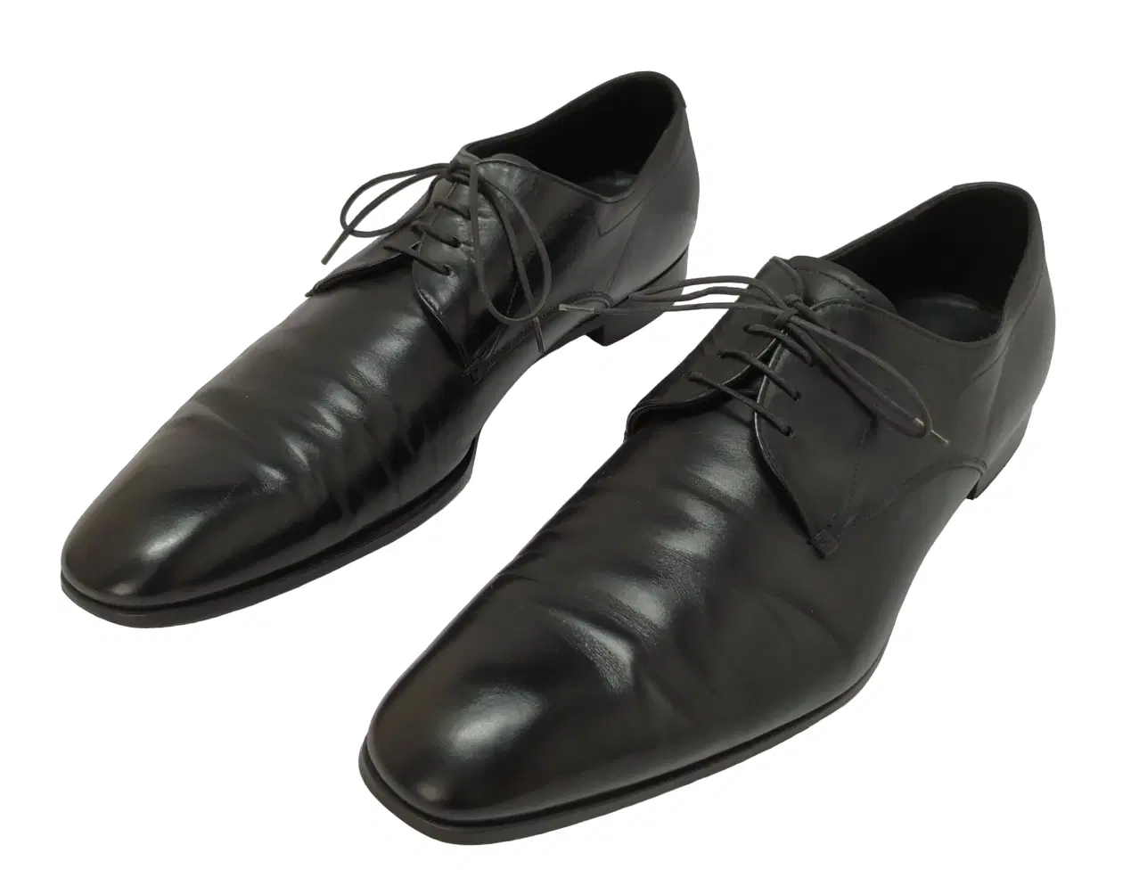 Size 10.5 - Prada Black Leather Dress Shoes