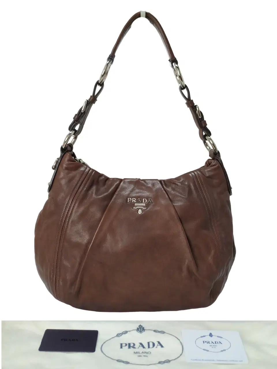 Prada Vitello Daino Hobo Bag