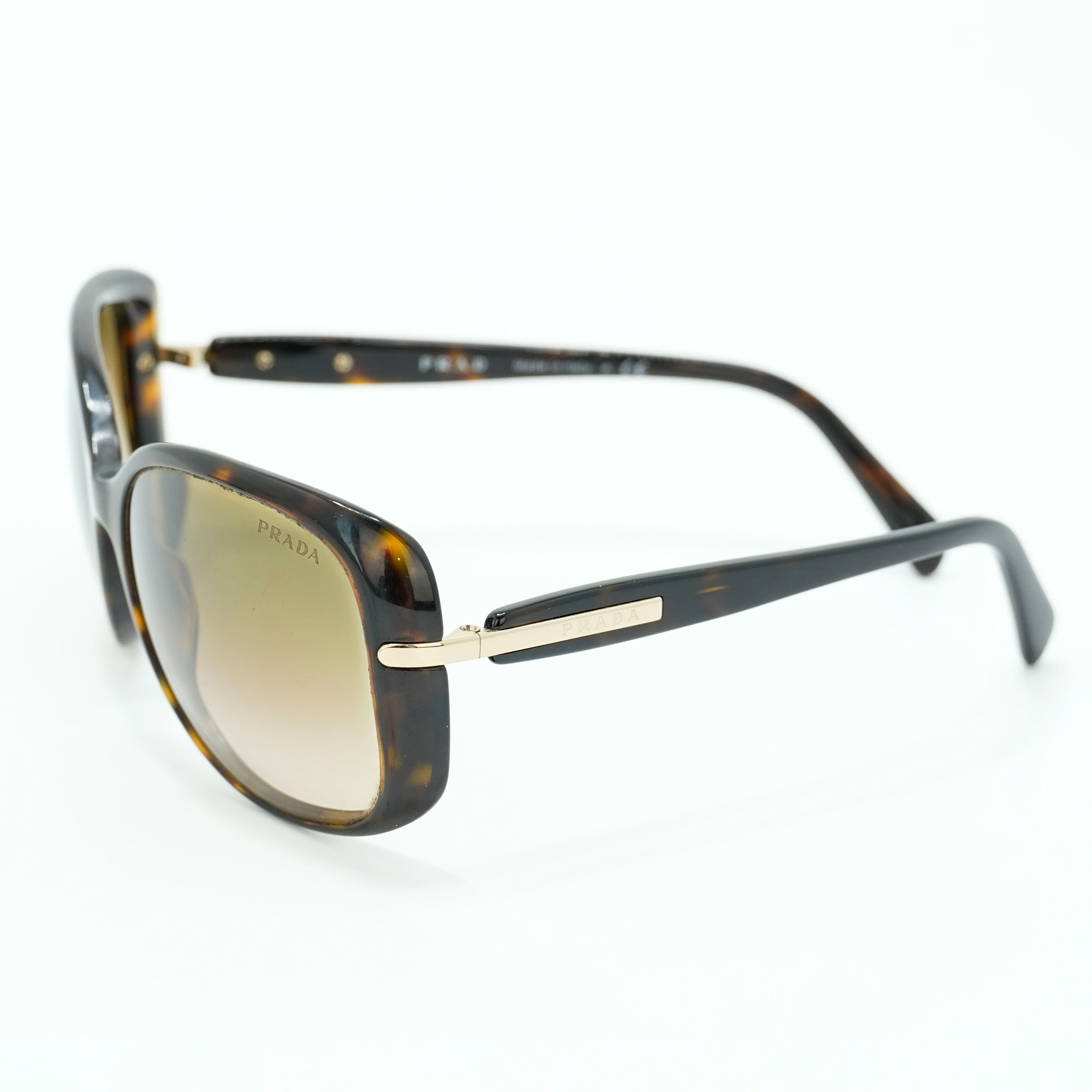 Prada Tortoise SPR080 Full Rim Sunglasses