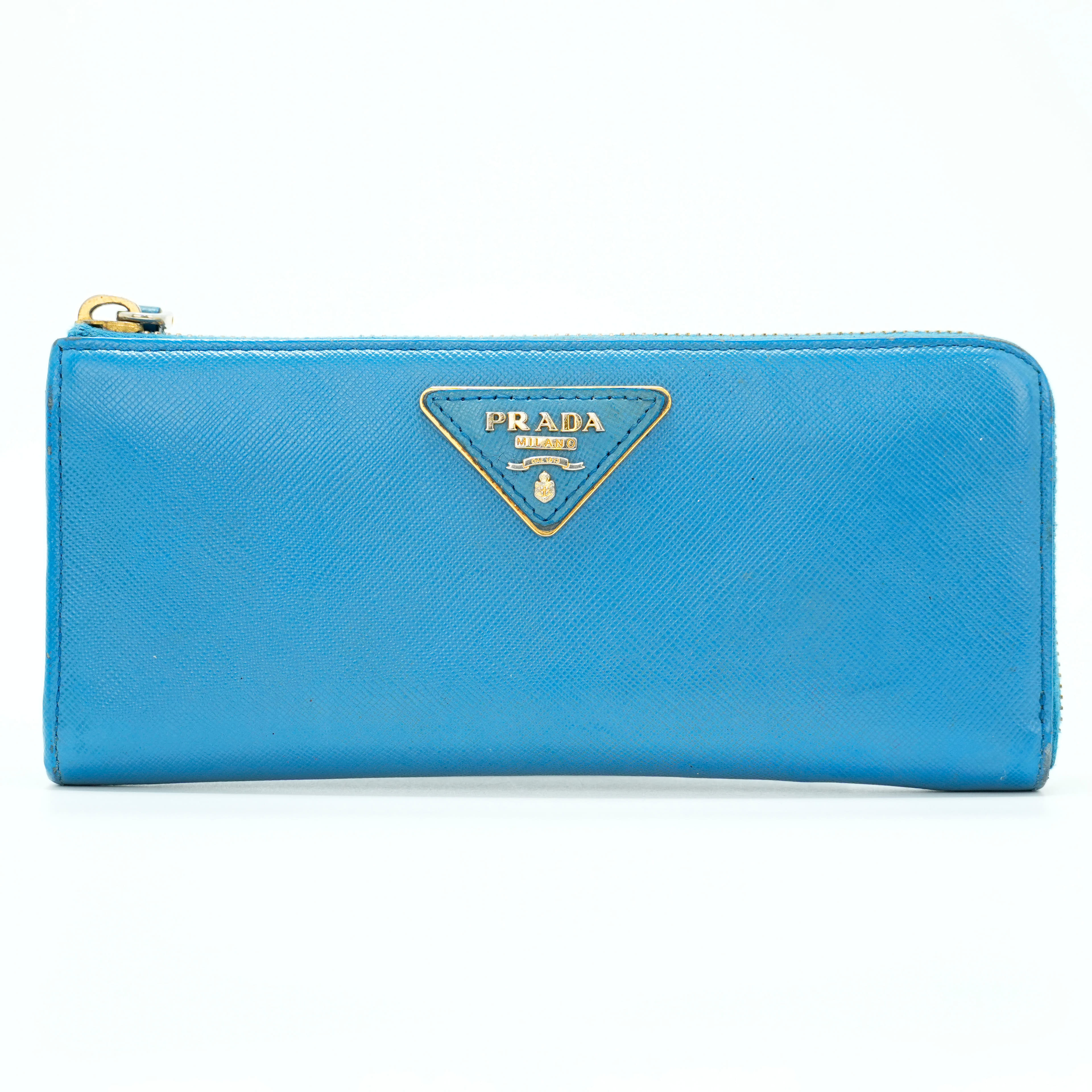 Prada Saffiano zip-around wallet 