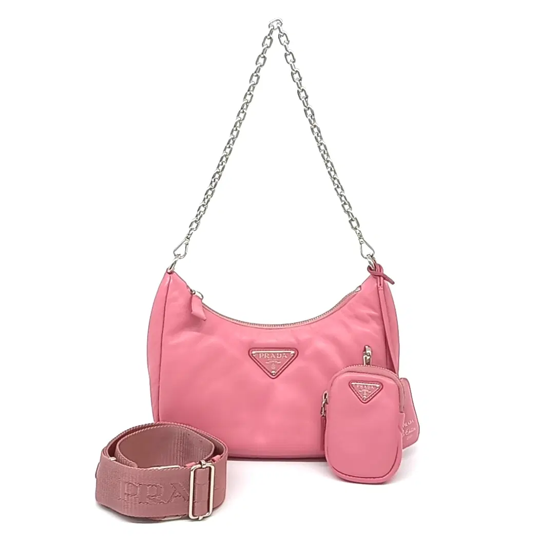 Prada Nappa Soft Padded Strap Hobo Bag (1BH204)