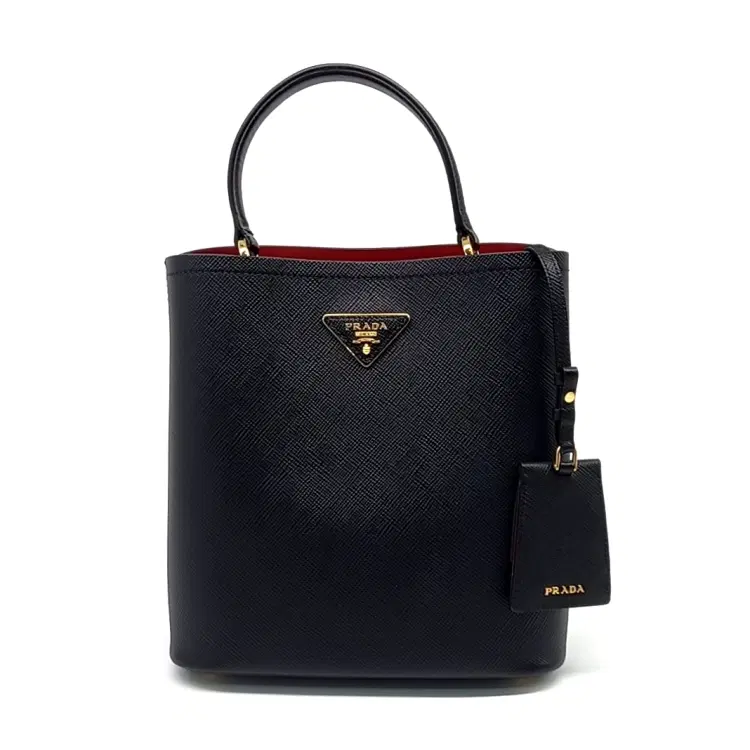 Prada Saffiano Double Tote Bag-Hover-Image