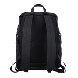 Prada Tessuto Nylon Montagna Double Buckle Backpack Black