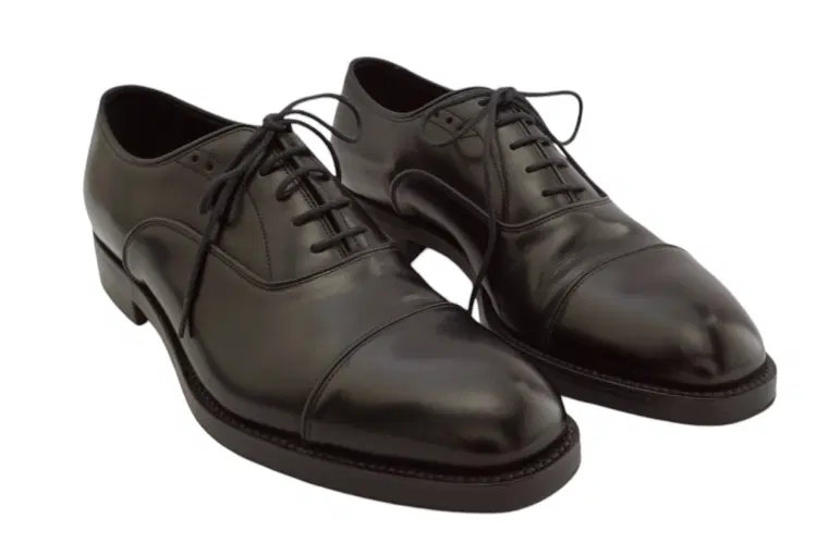 Size 6.5 - Prada Brushed Leather laced Oxford Shoes-Hover-Image