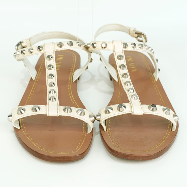 Size 40 - Prada Roman Gladiator Sandals-Hover-Image