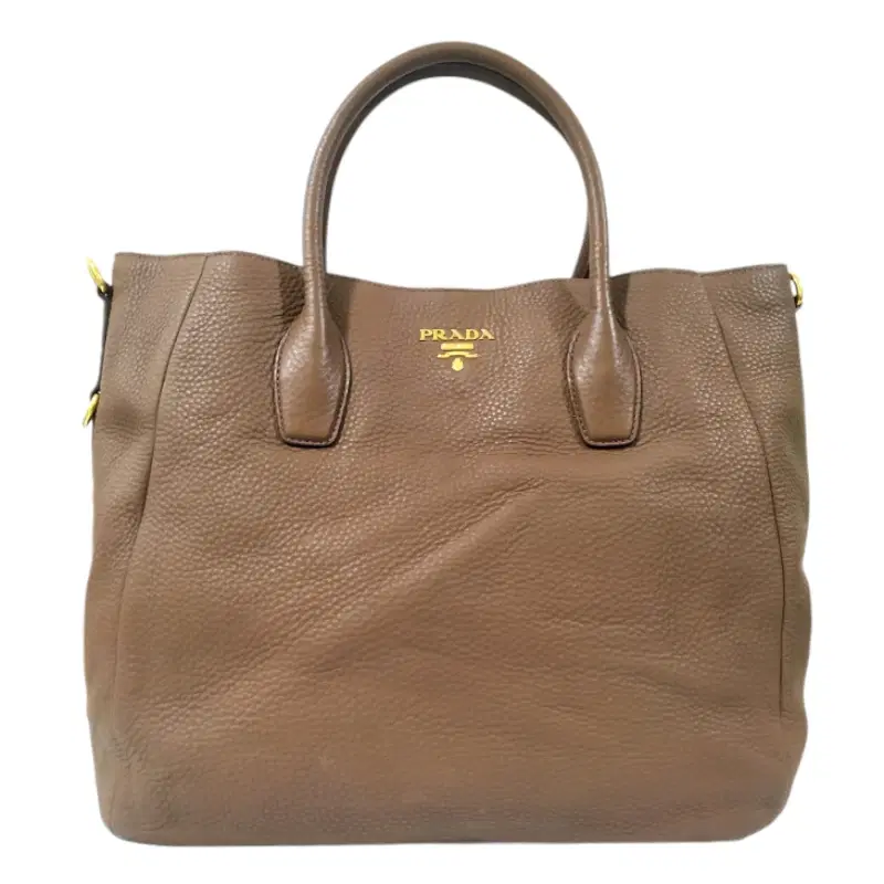 Prada Vitello Daino Brown Tote