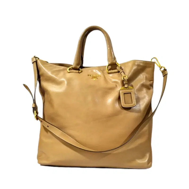 Prada Womens Vitello Leather Phenix Tote