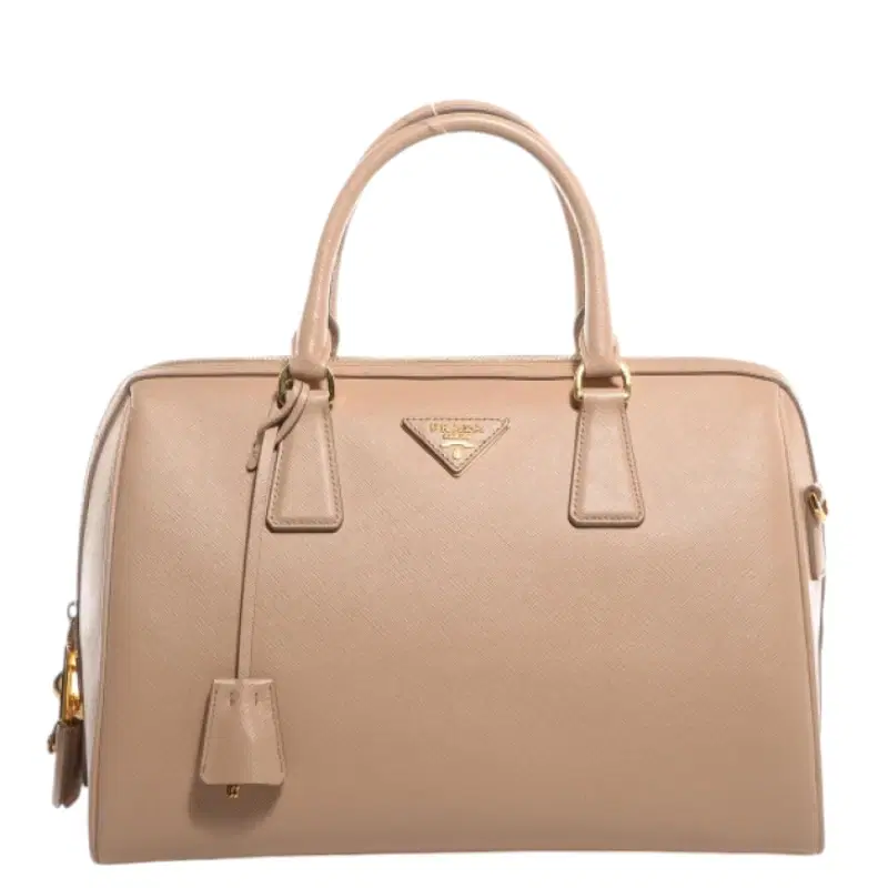 Prada Saffiano Lux Bowler Sabbia