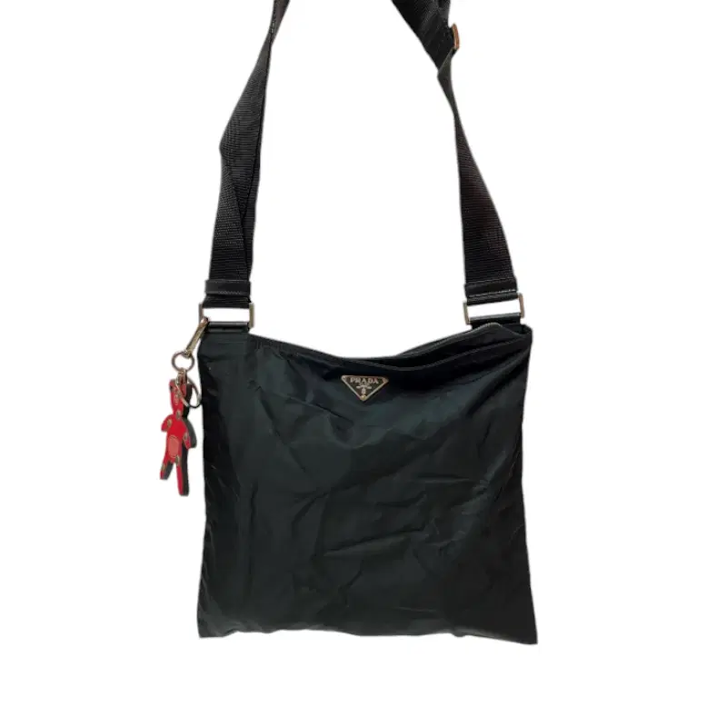 Prada Black Nylon Messenger Bag