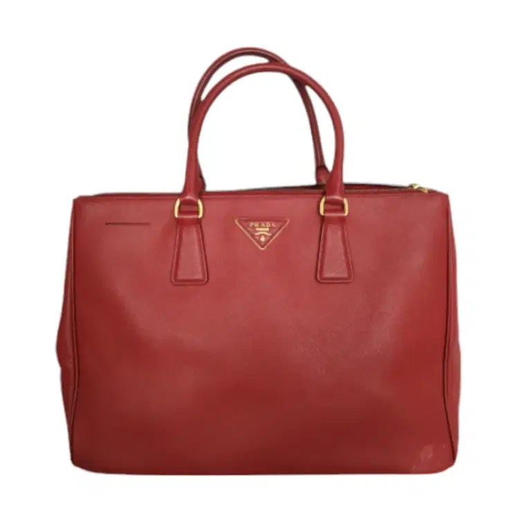 Prada Saffiano Leather Double Zip Tote-Hover-Image