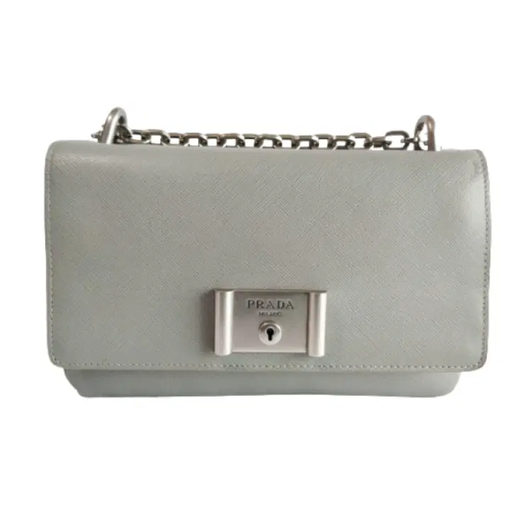 Prada Petalo Saffiano Lux Leather Chain Shoulder Bag-Hover-Image