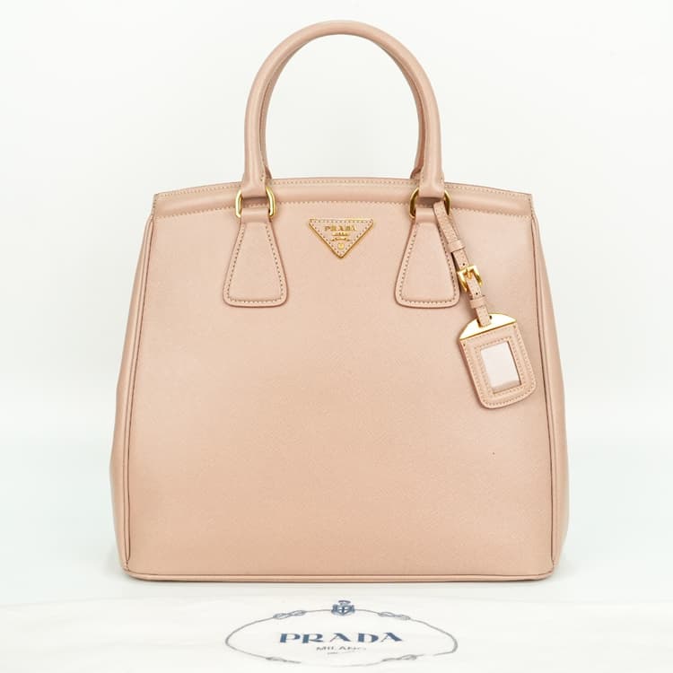 Prada Saffiano Lux Parabole Satchel-Hover-Image