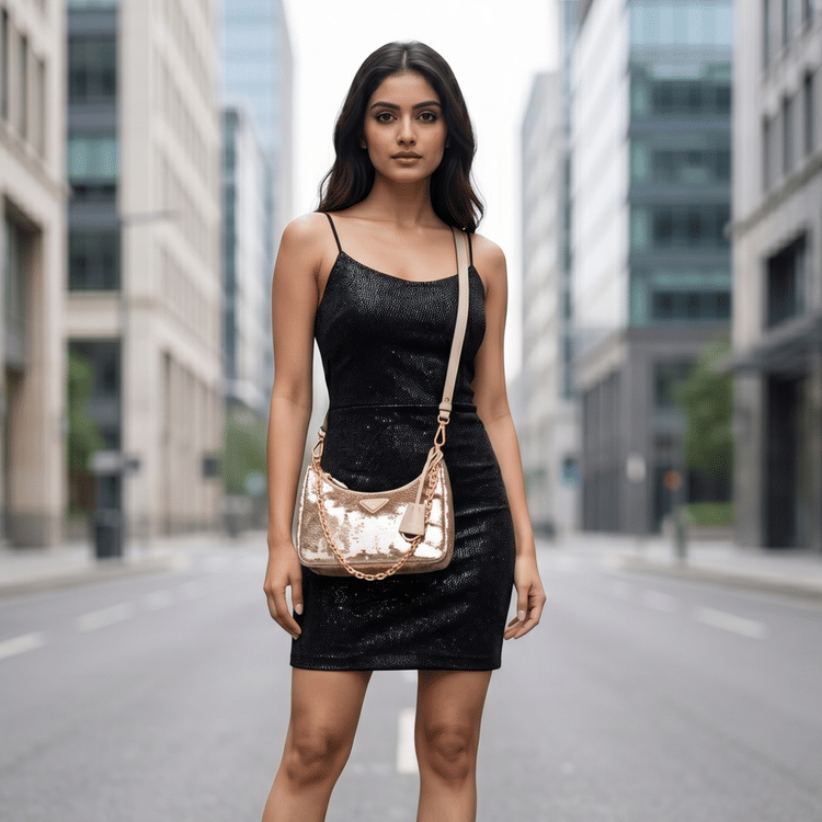Prada Sequined Re-Nylon shoulder bag-Hover-Image