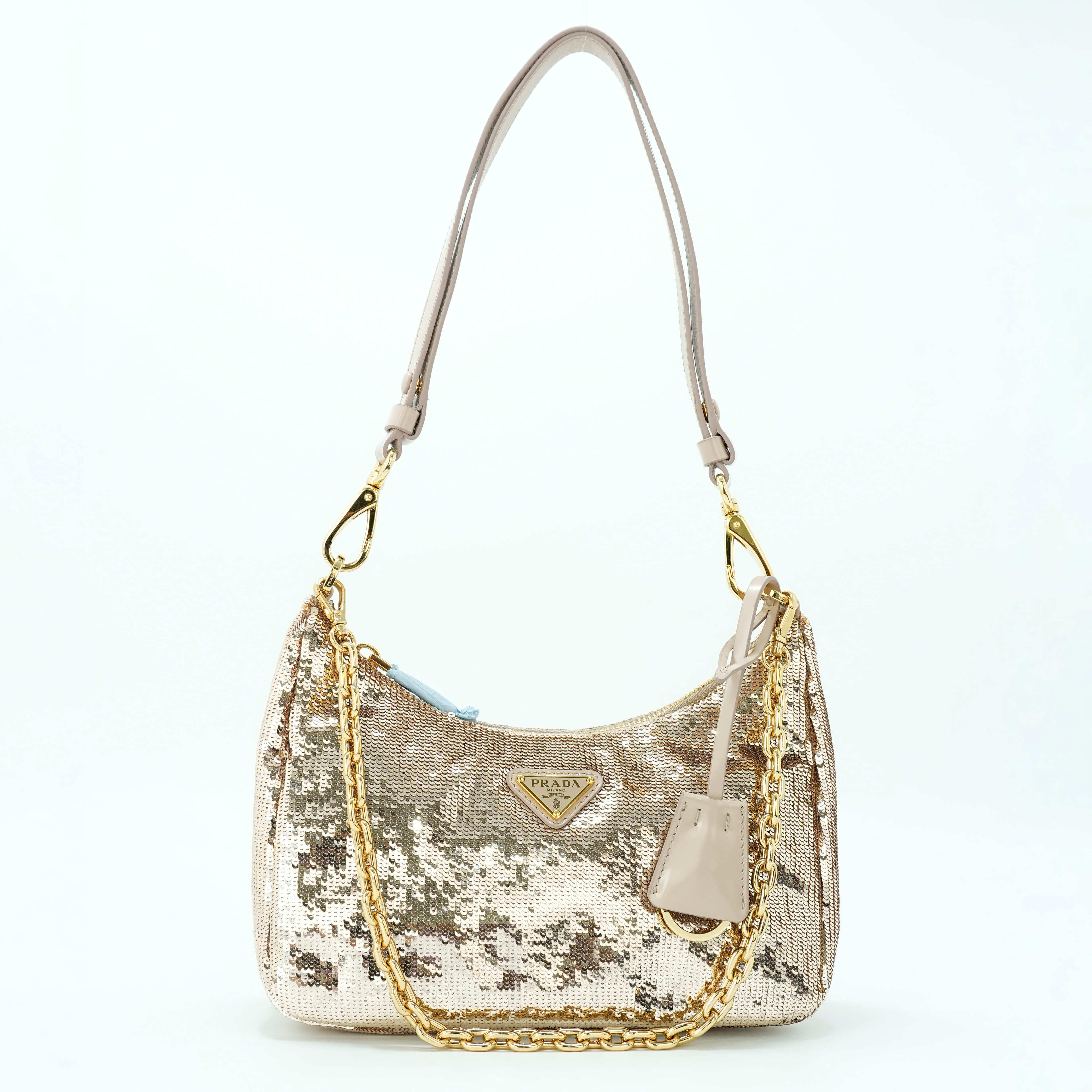 Prada Sequined Re-Nylon shoulder bag