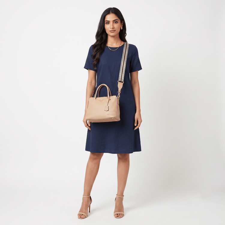 Prada Vitello Daino Shopping Tote-Hover-Image