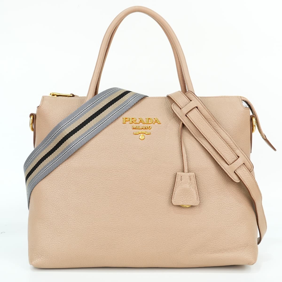Prada Vitello Daino Shopping Tote