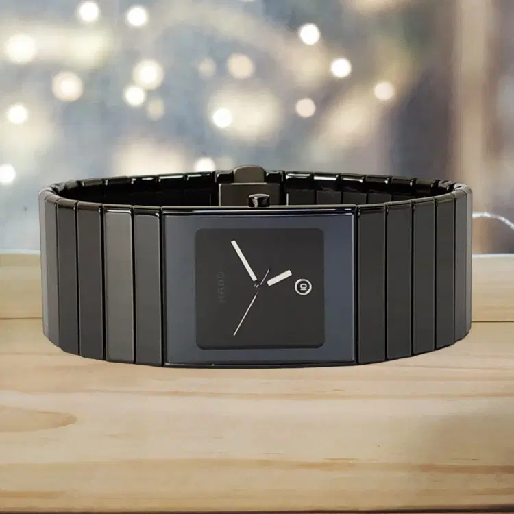 Rado Ceramica XL R21716702 Black Dial Quartz Watch-Hover-Image