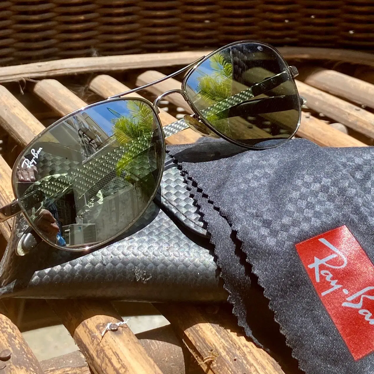 Ray Ban Tech Carbon Fiber Aviator Sunglasses