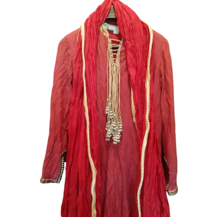 Rohit Bal Red Kurta and Dupatta-Hover-Image