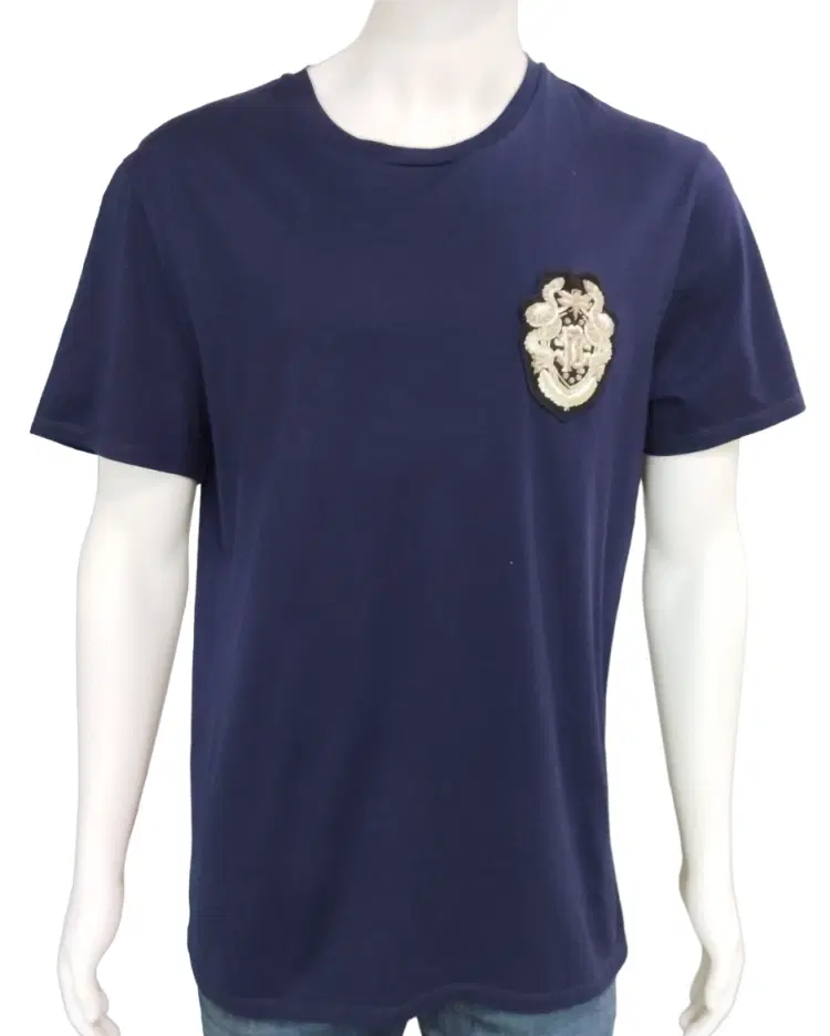 Roberto Cavalli HNR600 JD060 Navy Blue Tshirt-Hover-Image