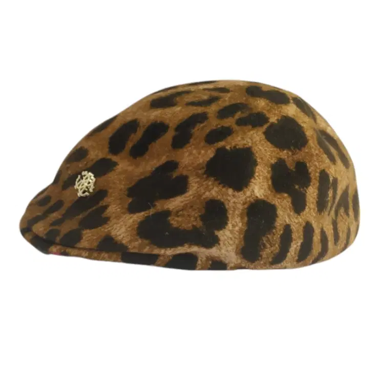 Roberto Cavalli Leopard Print Cap-Hover-Image