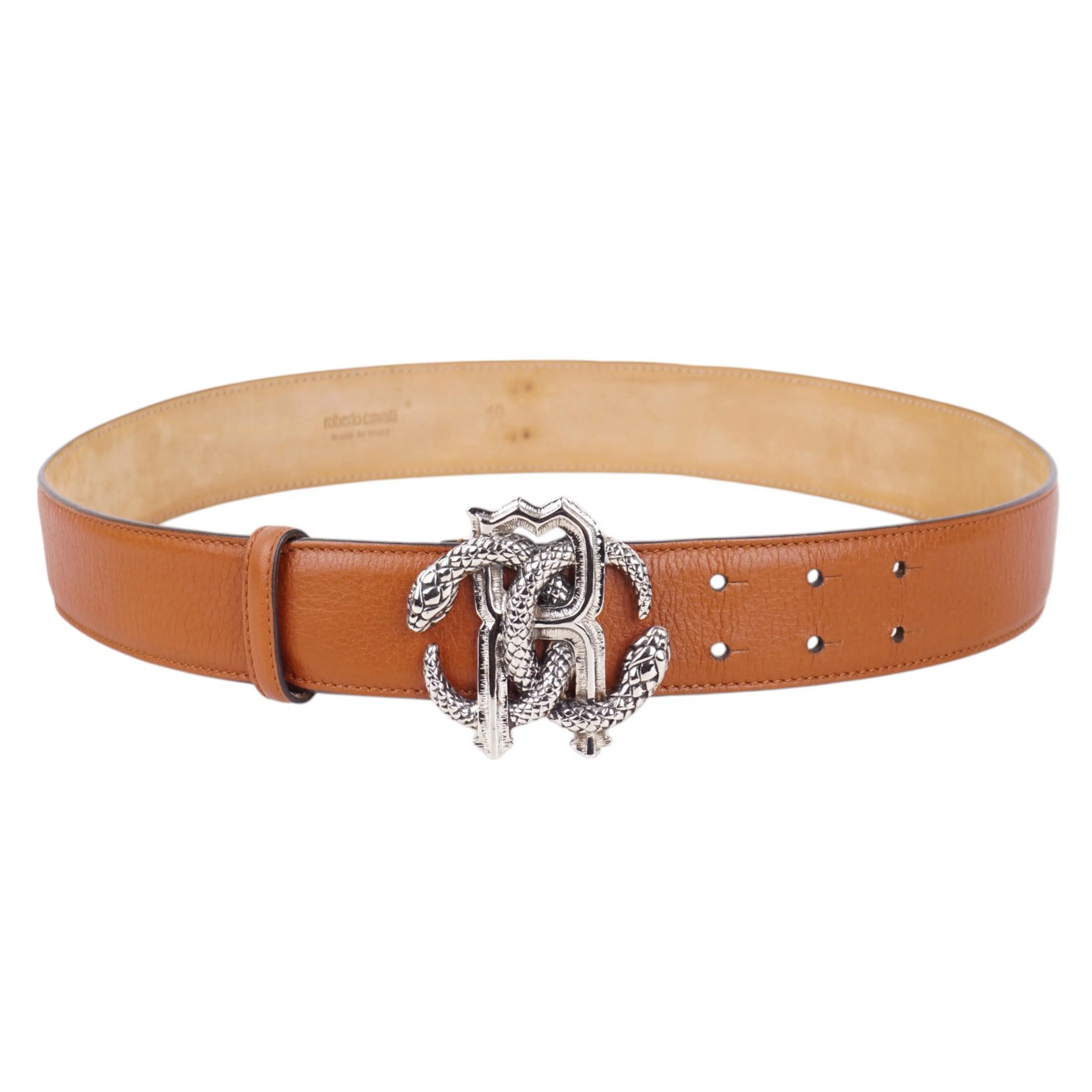Roberto Cavalli RC-Buckle Leather Belt