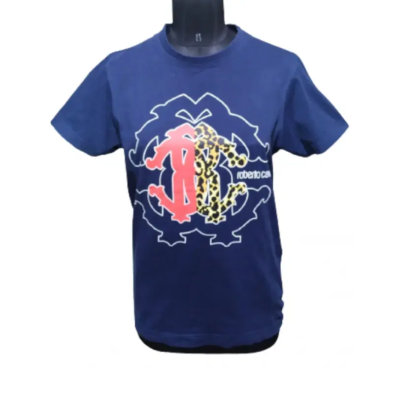Roberto Cavalli Men FST611 JD061-04500 Blue Navy T-shirt