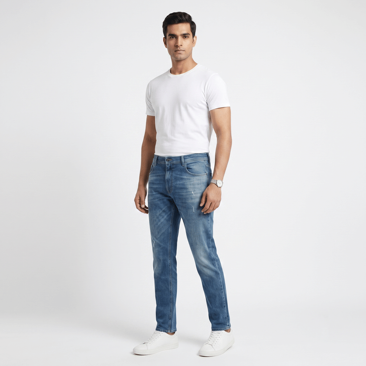 Size 34 - Roberto Cavalli Men's Blue Denim-Hover-Image