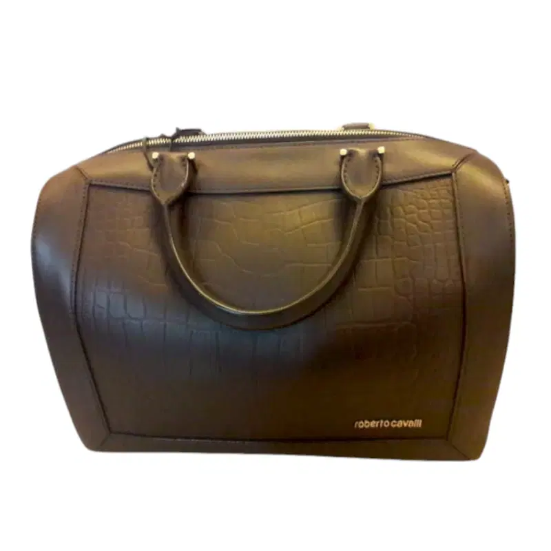 Roberto Cavalli Leather Bowling Bag