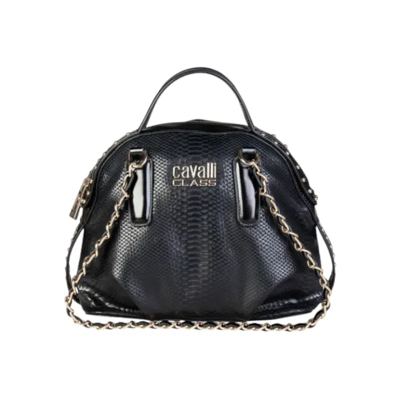 Roberto Cavalli Class Black Shoulder Bag
